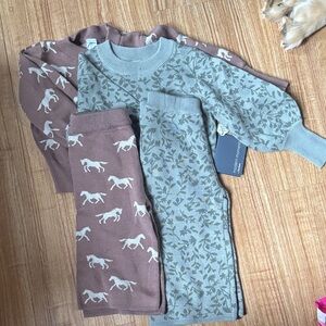 Kids Matching Set - Gray and Brown